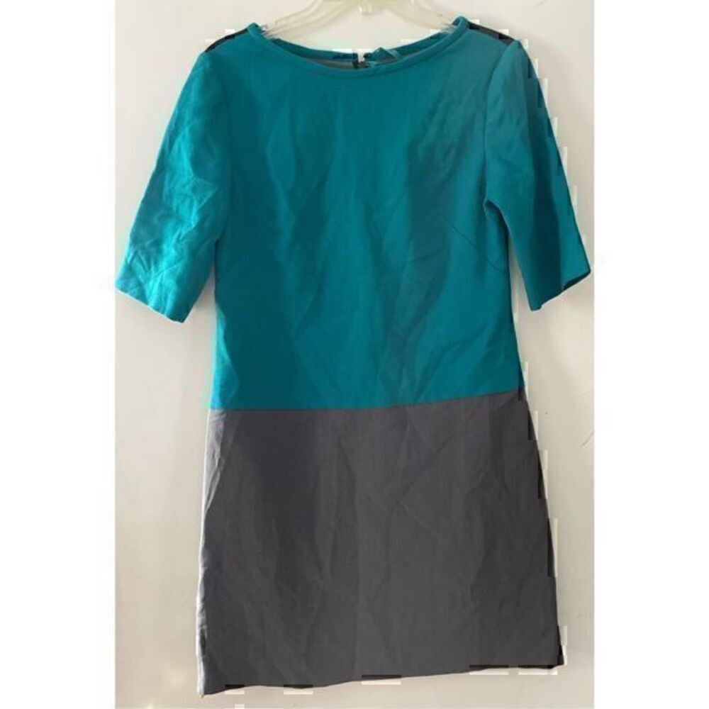 EUC Eliza J Mod Turquoise, Black & Gray Style Mini Dress size 6